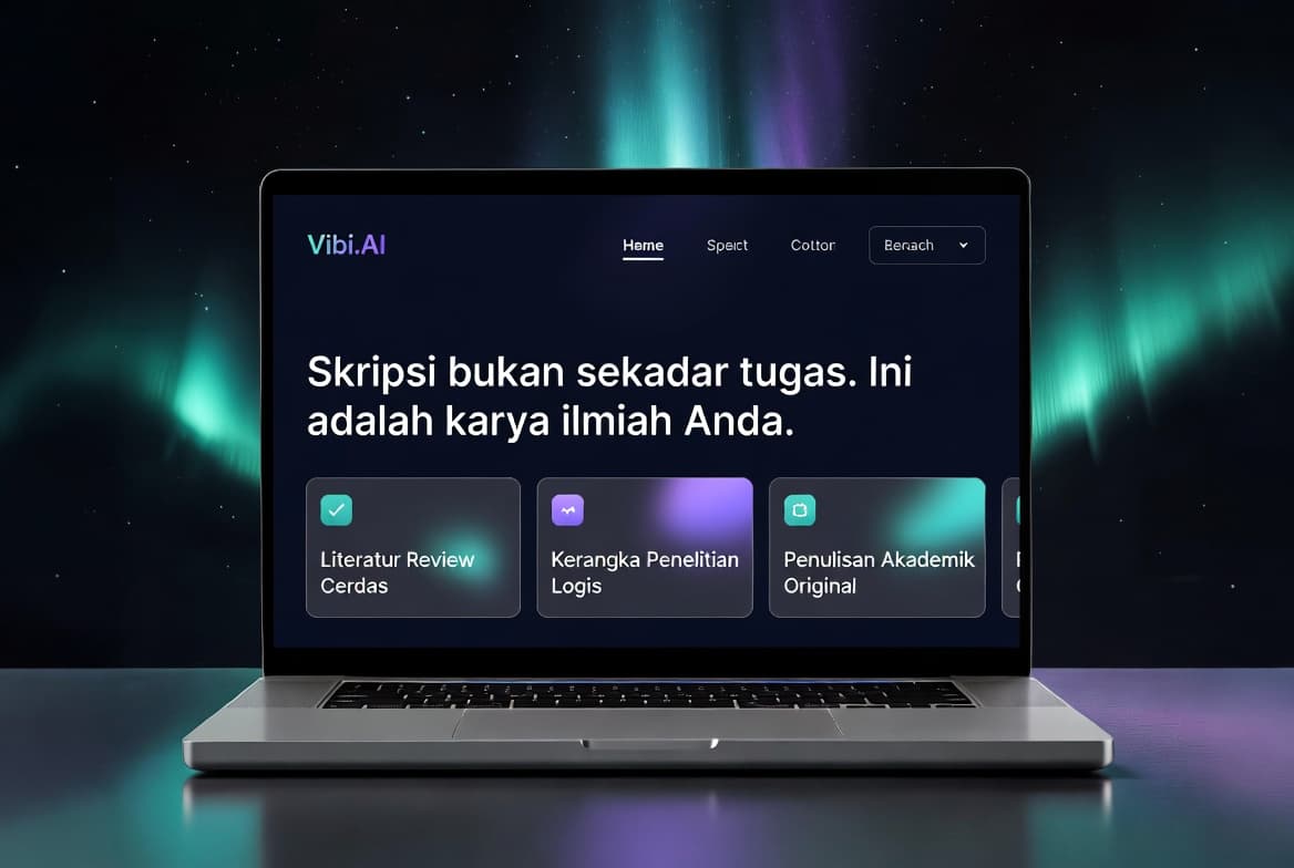 Mockup Laptop Dashboard Vibi AI